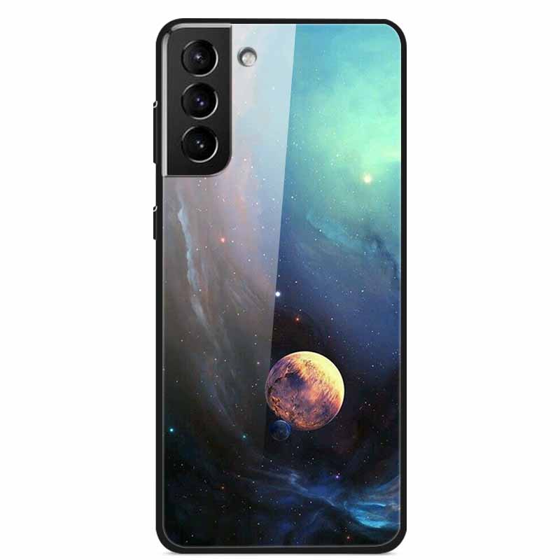 For Samsung S22 5G Cases S22Plus S22Ultra 5G Tempered Glass Hard Back Cover for Samsung Galaxy S22 Plus Case S22Ultra S22+ Cover