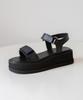 Twvp Muare Platform Sandals Black