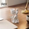 Healing Style Soft Furnishing 3D Printed Mermaid Conch Storage Ornament, Mini Decorative Coastal Aesthetic Home Ornament Flowerpot, Creative