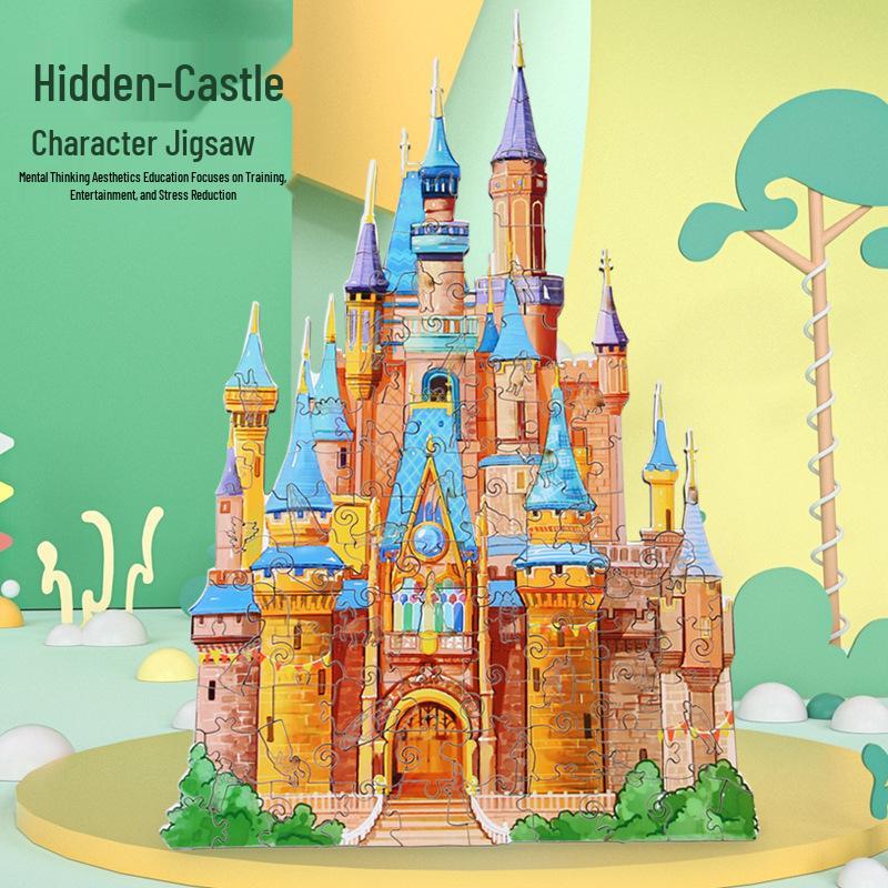 

New! Little People Castle Jigsaw Puzzle: Educational Toy for Early Childhood