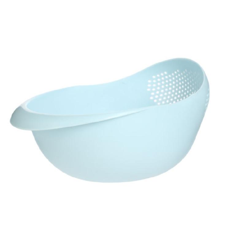 

Kitchen Drain Basket Fruit Bowl Plastic Rice Washing Bowl Colander Rice Bowl Strainer Basket Homes Kitchen Organizers синій