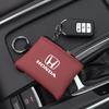 Car Leather Key Case Keychain Mini Storage Bag Auto Accessories For Honda civic accord fit jazz pilot CRV odyssey passport city PS5