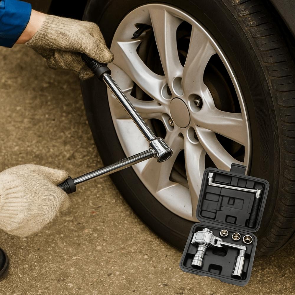 With Socket Tire Nut Remover Chrome Steel Labor-Saving Wrench Tire Disassembly Tool  Tire Change