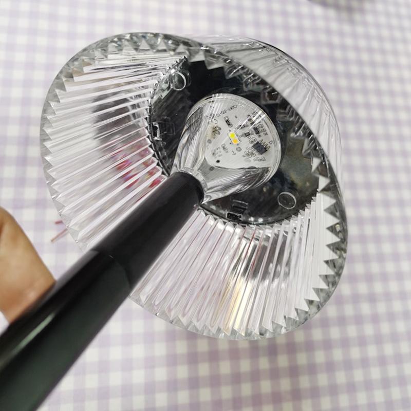 Crystal Table Lamp Creative Mushroom Bedside Bedroom Night Light Touch Atmosphere Light Bedroom Bedside Gift Led Night