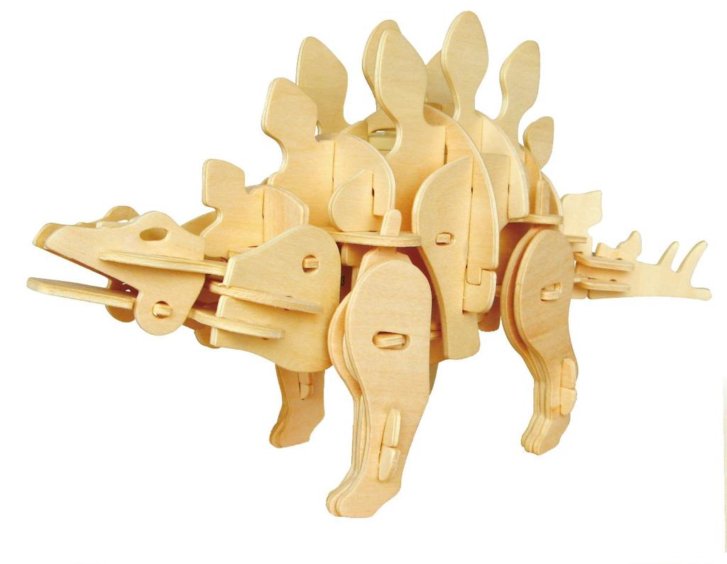 Moving Wooden 3D Puzzle Kit D440 Stegosaurus