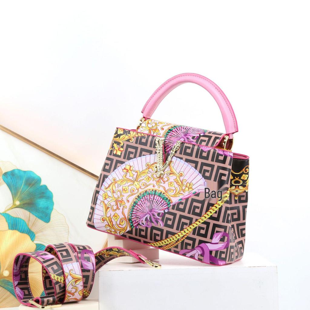Women's Cross-Border Printed Handbag - European and American Style