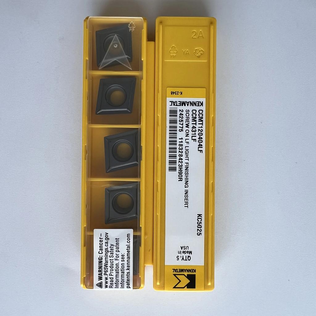 Original / CCMT120404LF KC5025  /  Industrial Indexable Carbide Inserts 10 Pcs