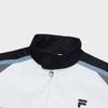 FILA Fusion Color Block Loose Fit Stand Collar Baseball Cotton Jacket Unisex jackets White T11U411901F-WT