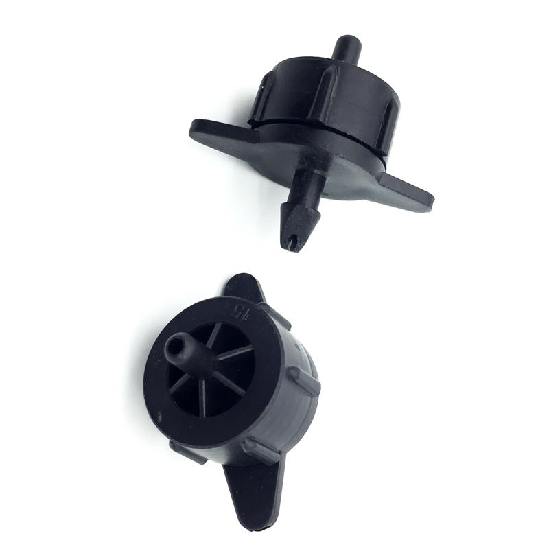 50 Pcs Adjustable Flow Pressure Compensating Dripper Emitter Shunt 2L/8L Shunt Irrigation Dripper Garden Drip System Fixed Flow