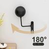 Wall Mount Metal Motorcycle Helmet Rack - Adjustable Bike & Bicycle Helmet Holder with 180° Rotation,Space-Saving Storage Hanger