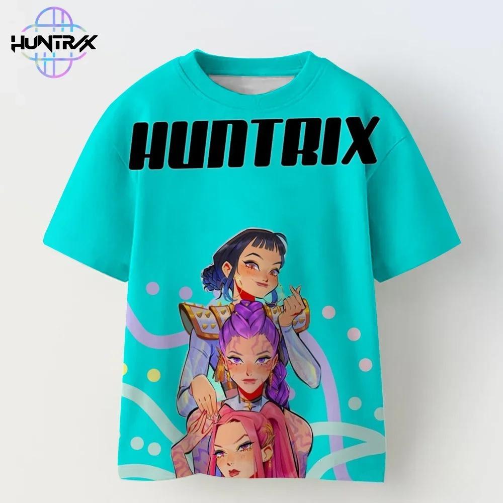 Kpop Demon Hunters 3D Print Sport Boy Girl T-shirt Animation Harajuku Y2K Popular Cute Children Short Sleeve Clothing Summer Top