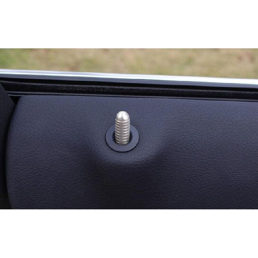 Inner Door Lock Down Bolt Trim 4PCS For Benz GLK 2009-2014 2015 Silver Aluminum