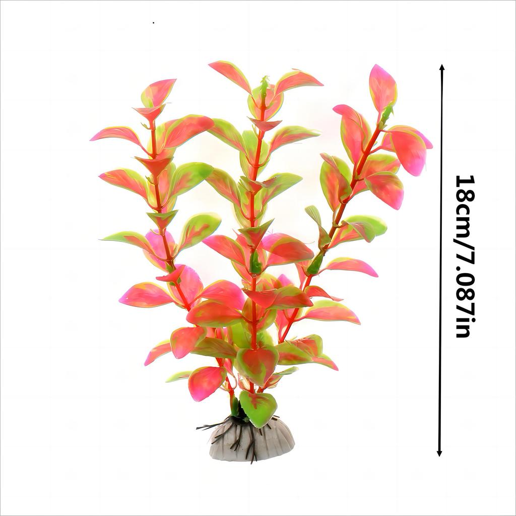 Fish Tank Simulation Plant Water Grass 18 Cm Aquarium Artificial Green Plant Ornaments Plastic 5 Colors DIY Decoration Landscape
