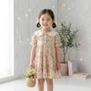 Girls' Summer Dress With New Floral Print And Doll Collar Stylish Dress For Young Girls