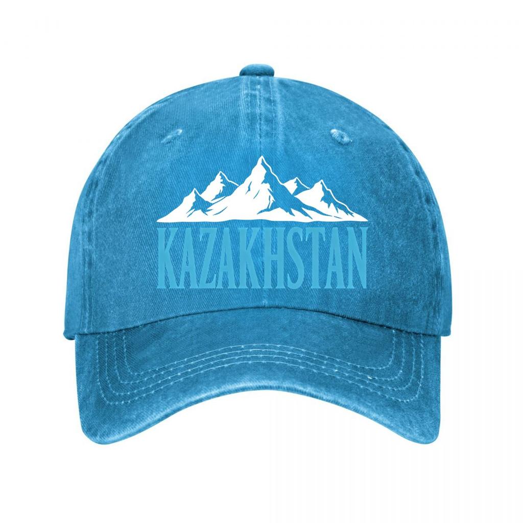 Kazakhstan Mountain Printed Baseball Cap New Vintage Washed Cotton Baseball Cap Parent Kids Sun Hats
