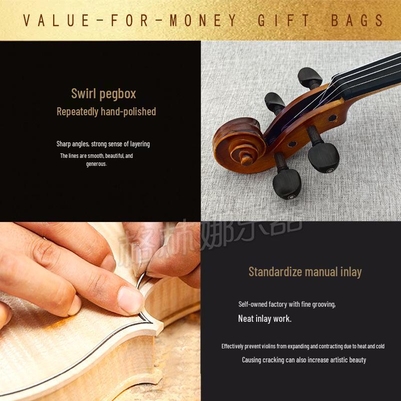 Grinna 003 Beginner Solid Wood Matte Violin
