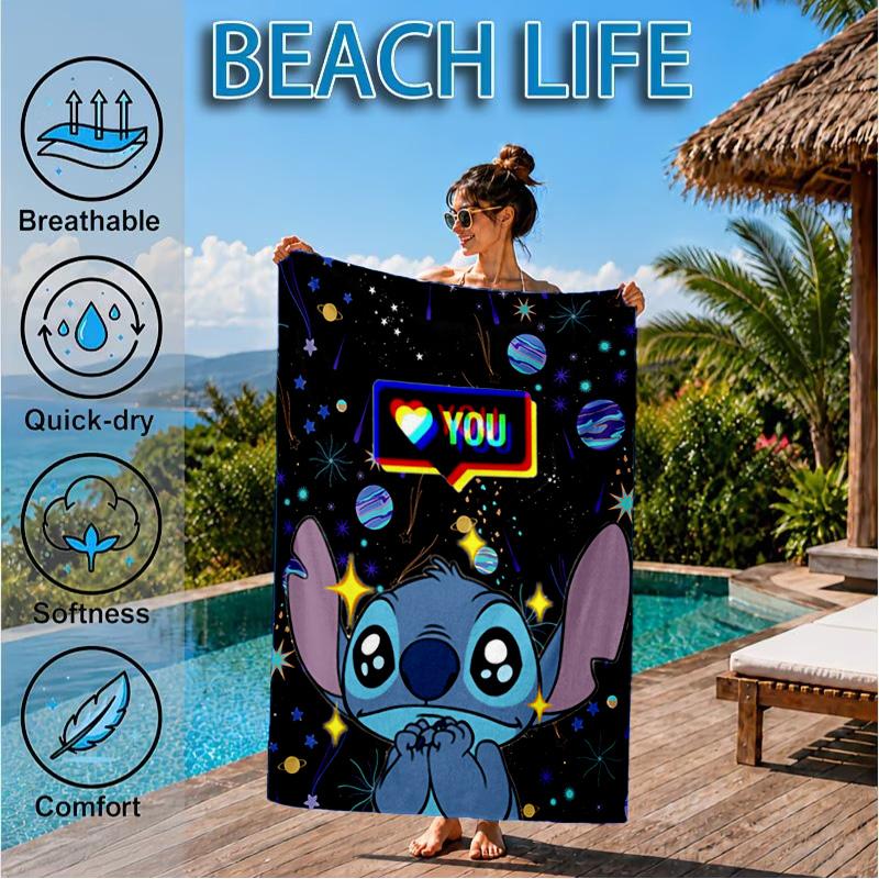 626 Experimental Artwork Printed Microfiber Beach Towel, Soft And Absorbent, Quick-Dry, Ideal for Summer Travel, Beach Essential, Swimming Pool