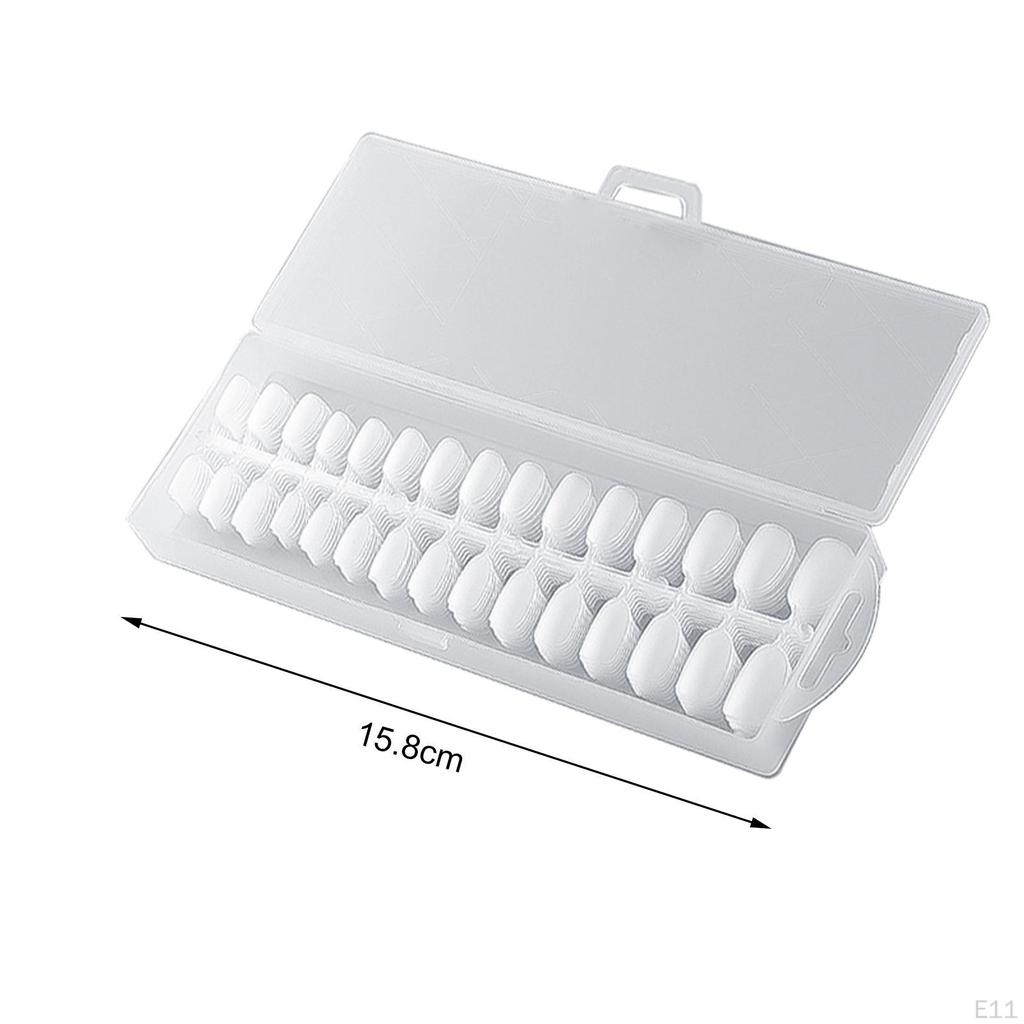 240 Pieces Clear Fake Nails Artificial French Tips for Party Stage performance DIY