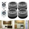 4Pcs Washing Machine Anti Vibration Pads Universal Dampers Fixed Base Lifting Rubber Feet Anti Slip Mute Furniture Leveler