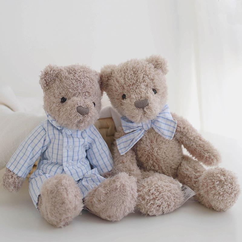 

12 Teddy Bear Plush Toy Brown,Baby 1st Gift Soft Stuffed Animal Toys 31cm
