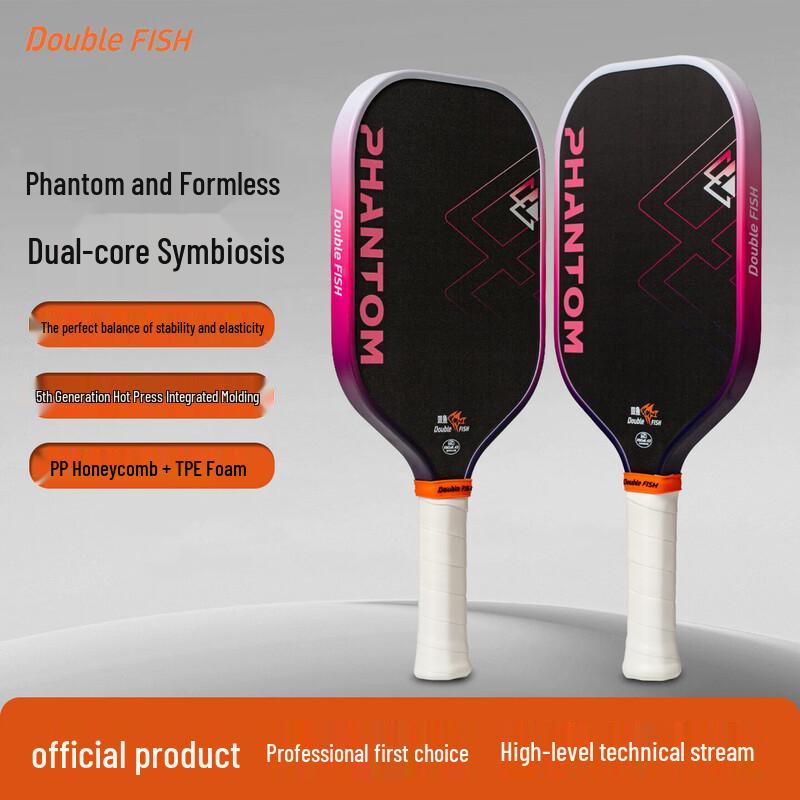 Double Fish Phantom Carbon Fiber Pickleball Paddle