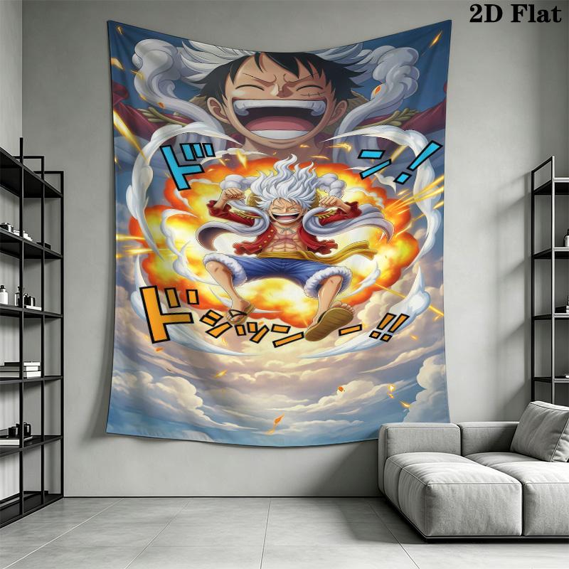 Luffy D Wall Tapestry Aesthetic Wall Hanging Printed Fabric Blanket Decorative Tapestries For Bedroom Living Room Home Decor