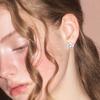 White Crystal Earrings JB-25-012E