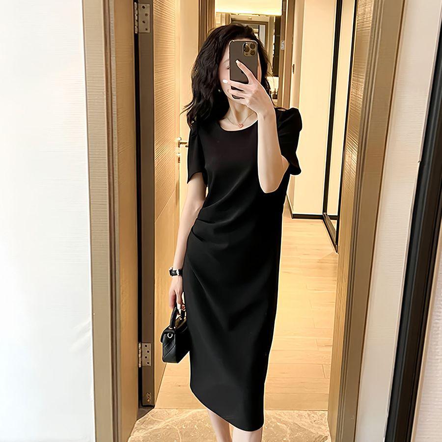 Elegant Summer Two-Piece Set: Short-Sleeved Denim Jacket & Dress Combo for Women S for 90-105 lbs