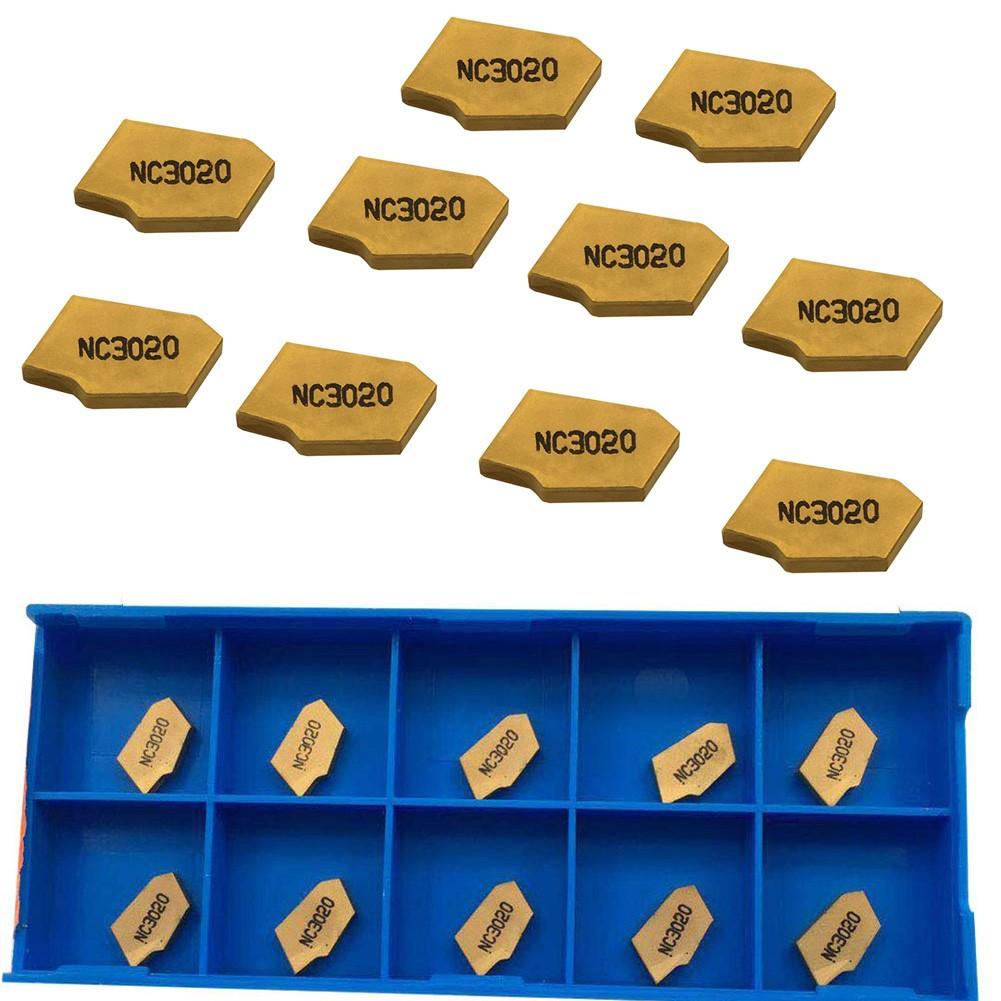 10pcs SP200 GTN-2 Grooving Cut-Off Carbide Inserts for SPB26-2 SPB32-2