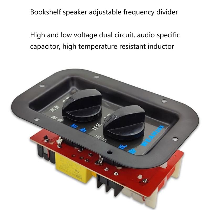 350W Treble Bass Subwoofer Crossover Frequency Distributor Divider 2 Way Speaker Audio Crossover Filter