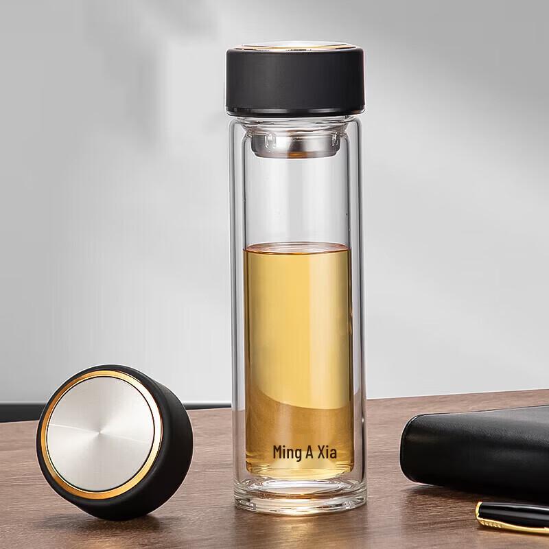 Mingxia Double-Layer Glass Tea Infuser Bottle 550ml