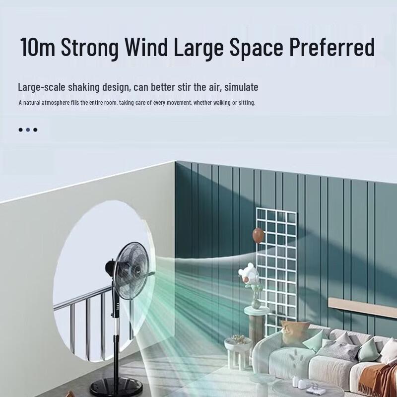 Midea 20-inch High Power Oscillating Industrial Floor Fan