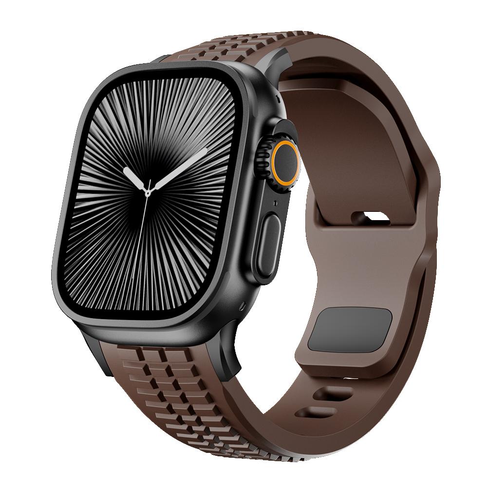 Luxury Silicone Band For Apple Watch Ultra 3 49mm Series 11 10 46mm Sports Bracelet For iWatch 9 8 7 6 SE 45mm 44mm Strap Correa
