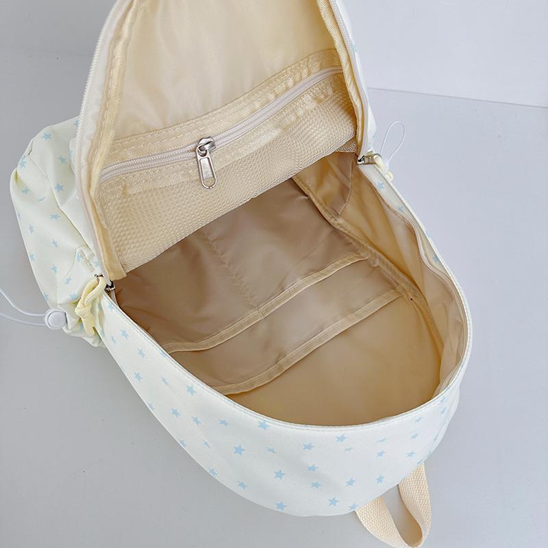 Star Print Backpack Student Schoolbag Large Capacity Women's Backpack