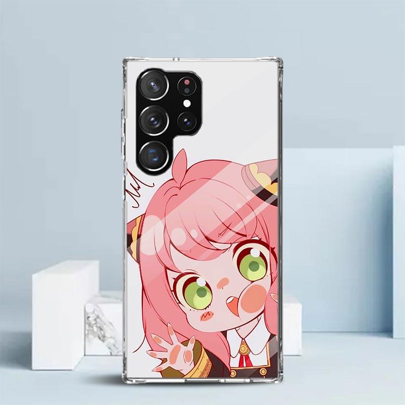 S-Spy Family Anya Soft Cover for Samsung Galaxy S25 Edge S26 S24 S23 Ultra Phone Case S22 S21 Plus S20 FE Print Pattern Shell Ga
