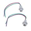 2PCS T10 W5W Parking Light Socket with Rubber Glass Base Universal for Scooters ATVs Quad Bikes
