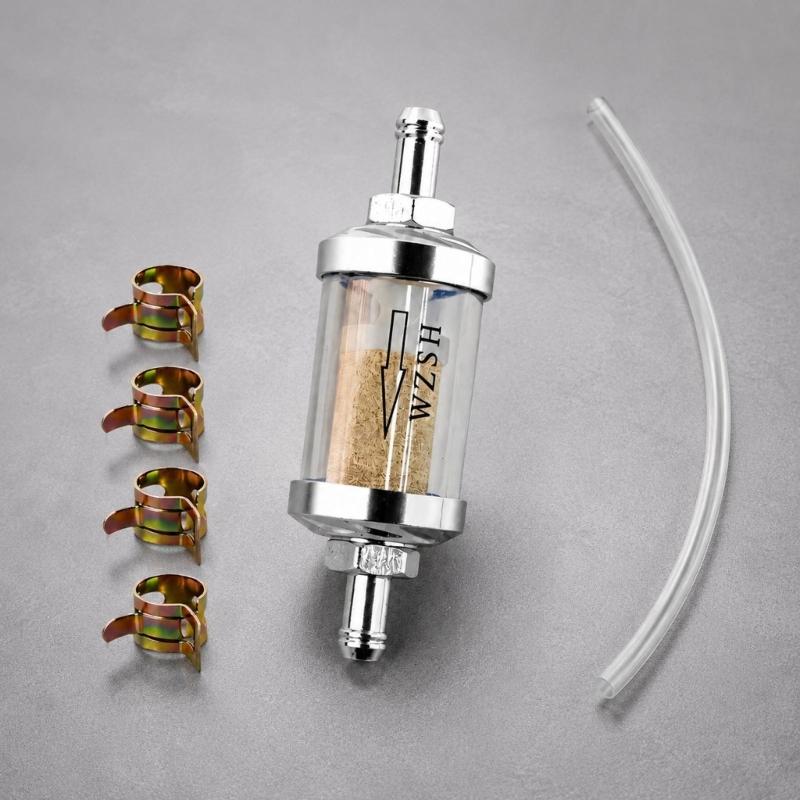Filter and Hose Service Kit, 8mm Connection for Recreational Vehicles, Intended for Inline Gas Line Replacement and Maintenance Tasks