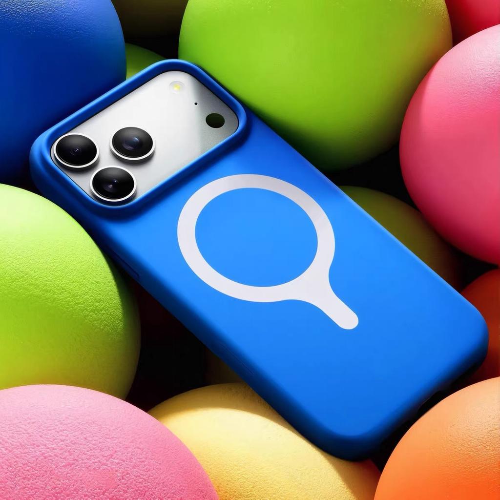 Applicable iPhone18proMax liquid silicone mobile phone case racket magnetic suction Apple 17 Yuan Qi Sen Lin protective case