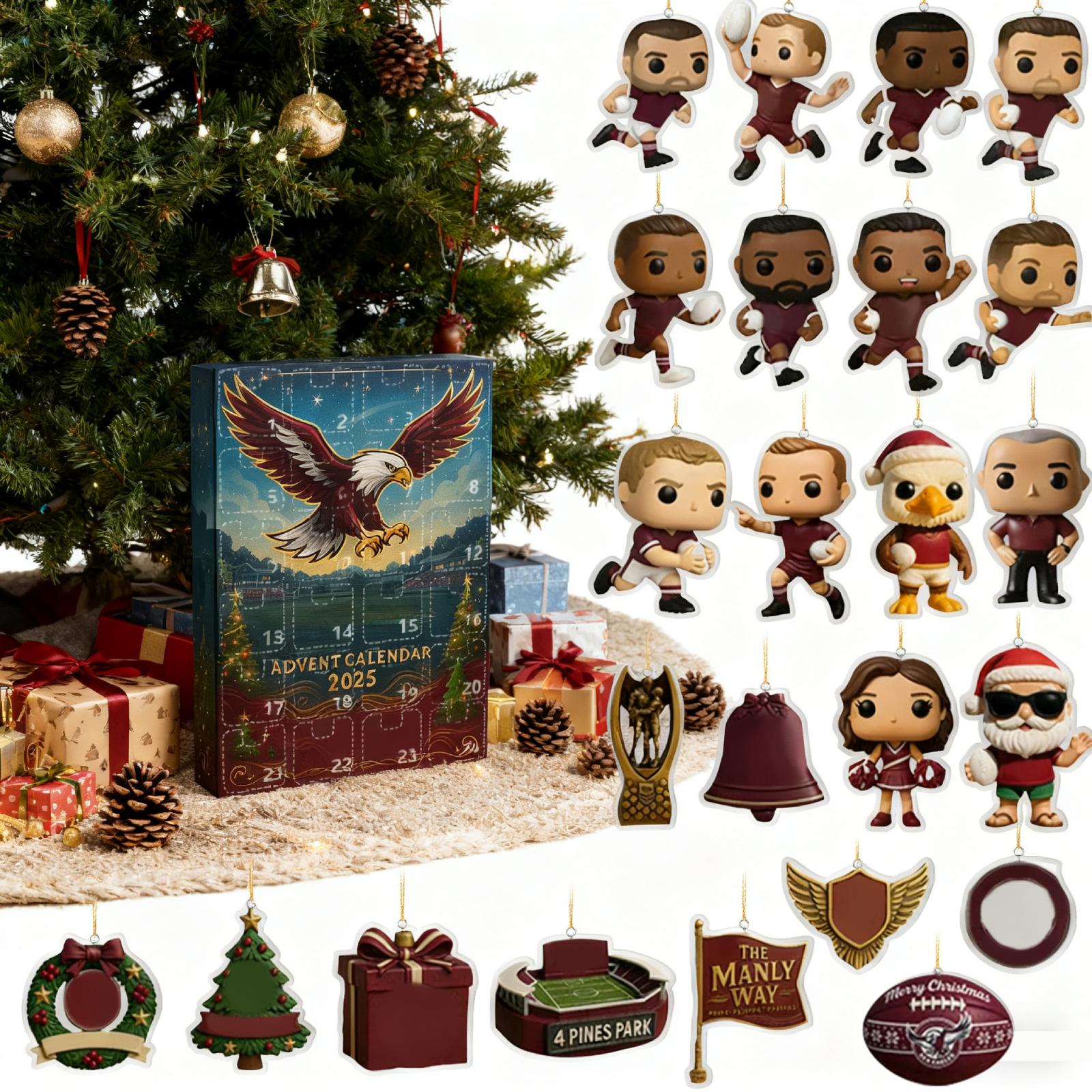 

Рождественский адвент-календарь, 24-дневный адвент-календарь, праздничная коллекция для обратного отсчета, коробка-подвеска, подходит для рождественских подарков-сюрпризов One Size белый