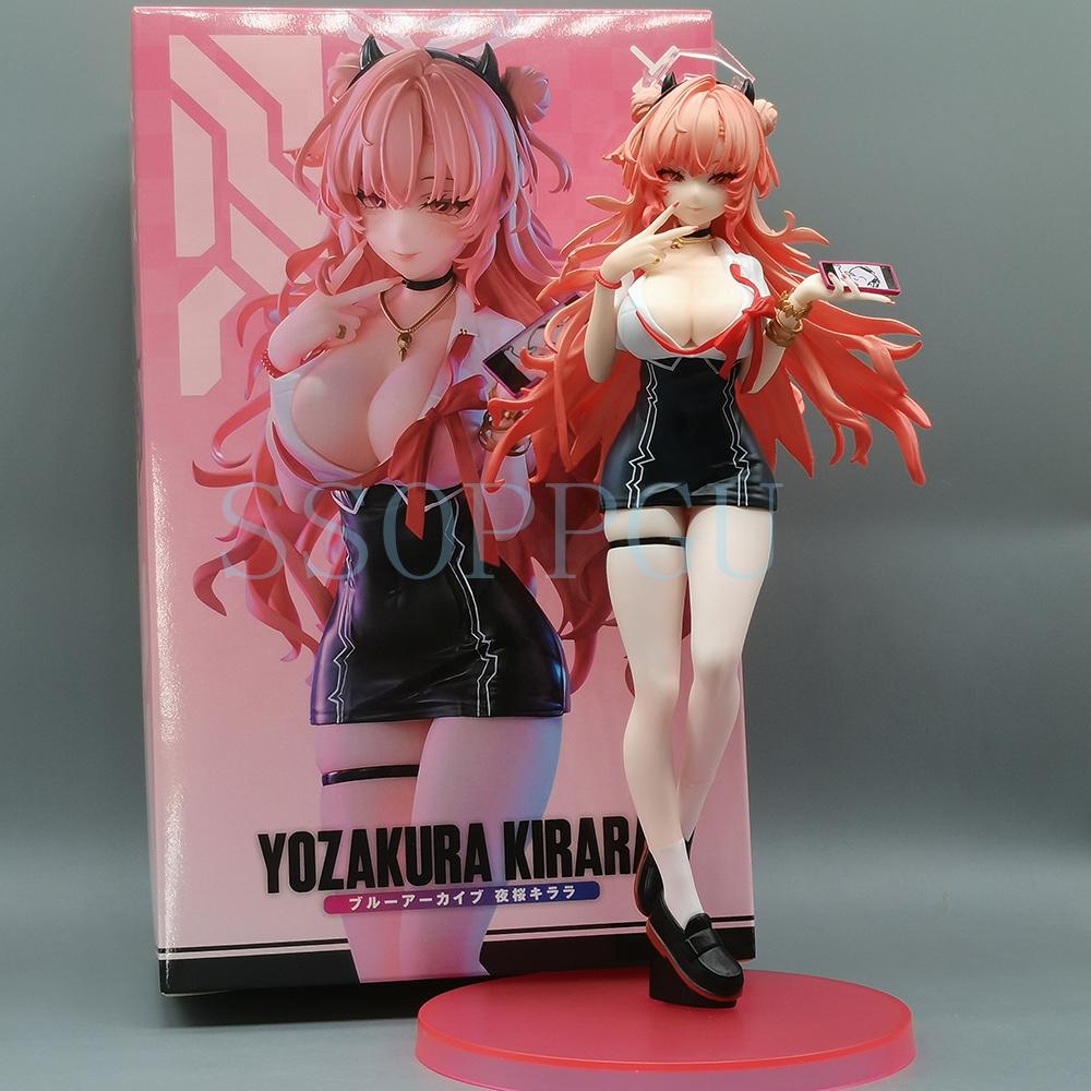 22cm Blue Archive Figure Yozakura Kirara Animation Girl POLYVINYL CHLORIDE Action Figure Plaything Blue Archive Figure Game Statue Collector Miniature