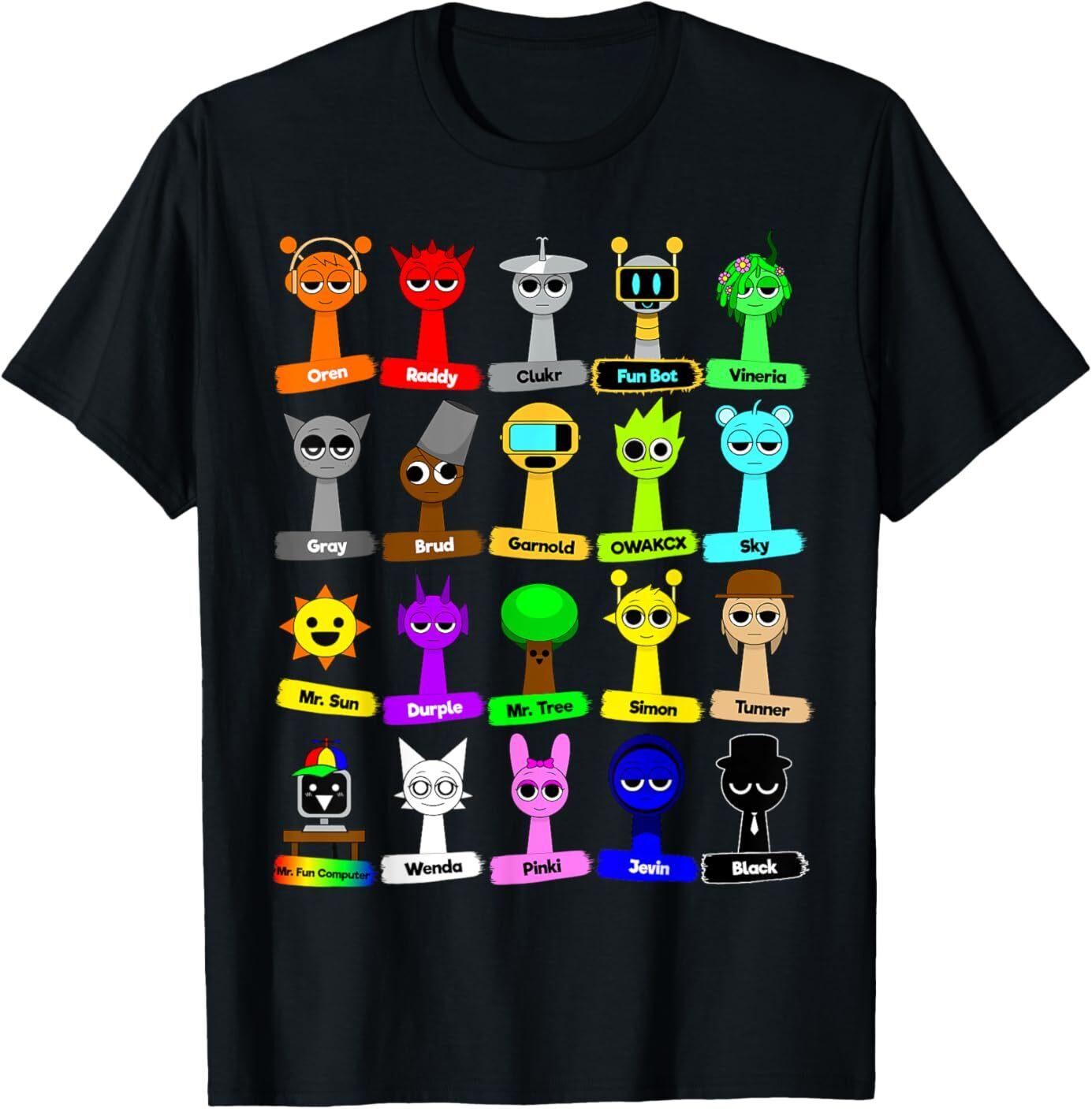 Sprunki Funny Toys Birthday Decoration T-Shirt S разноцветный
