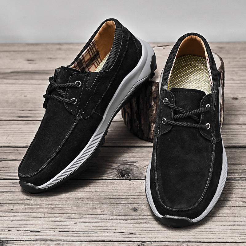 Модные мужские туфли из замши с амортизацией — фото 5