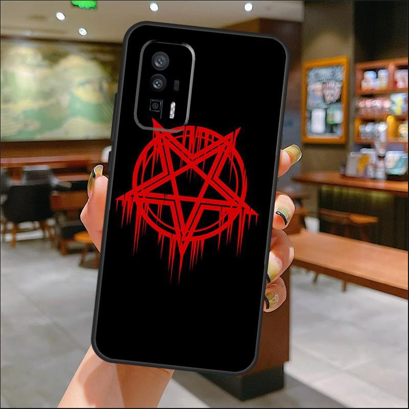 Gothic Satanic Pentagram Case For Xiaomi 15 14 Ultra 13 11T 12T 13T 14T Pro POCO X7 Pro X3 X5 X6 M6 F5 F6 Pro Cover