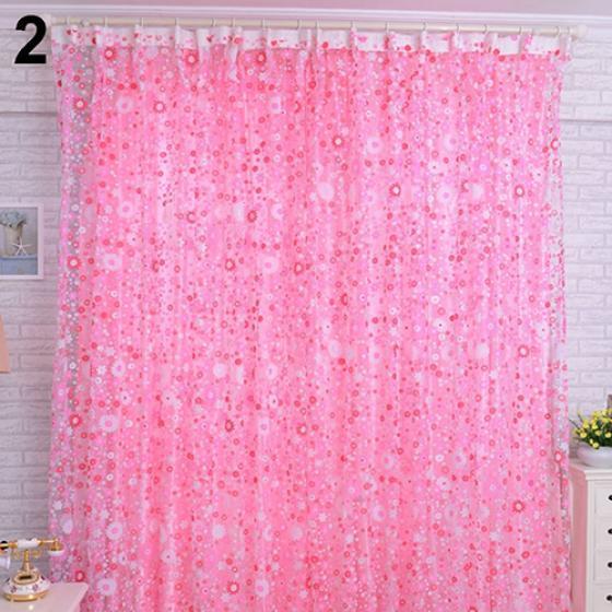 

Занавеска с цветочным принтом 200cm x 100cm розовый
