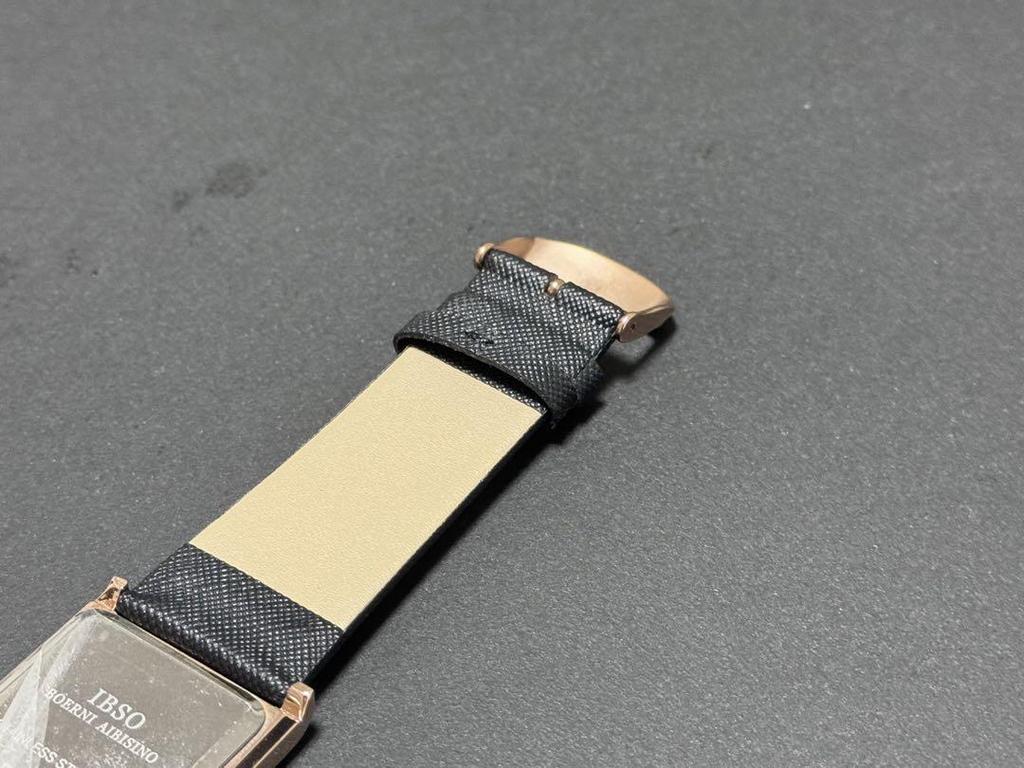 [USED] IBSO Men's 7mm Ultra-Thin Rectangular Dial Watch