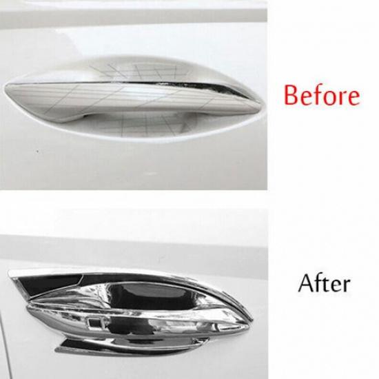 For Hyundai Sonata -2025 Chrome Car Door Handle Cover&Door Handle Bowl Trim