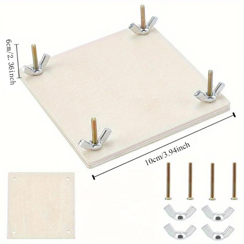 Wood Flower Press Kit 4X4 Inch Plant & Leaf Preservation Set For Making Specimen Dry Fower Press Kit Diy Craft Educational