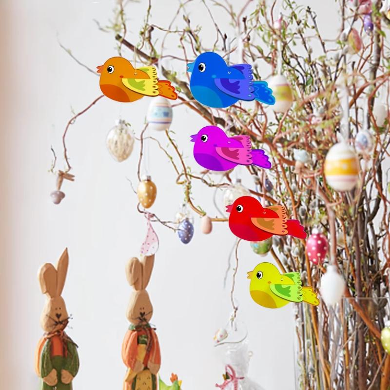 Flying Bird Unfinished Crafts Wood Chip Decorations Suitable For Birthday Wedding Party Desktop Decoration Diy Painting Gifts