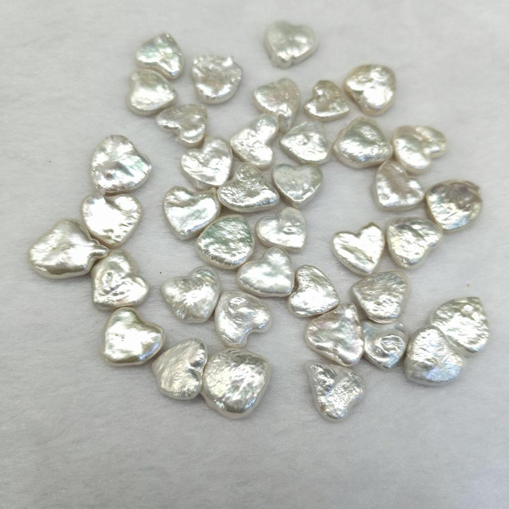 Irregular Baroque Freshwater Pearl Beads - White, Lustrous, Iridescent for DIY Jewelry