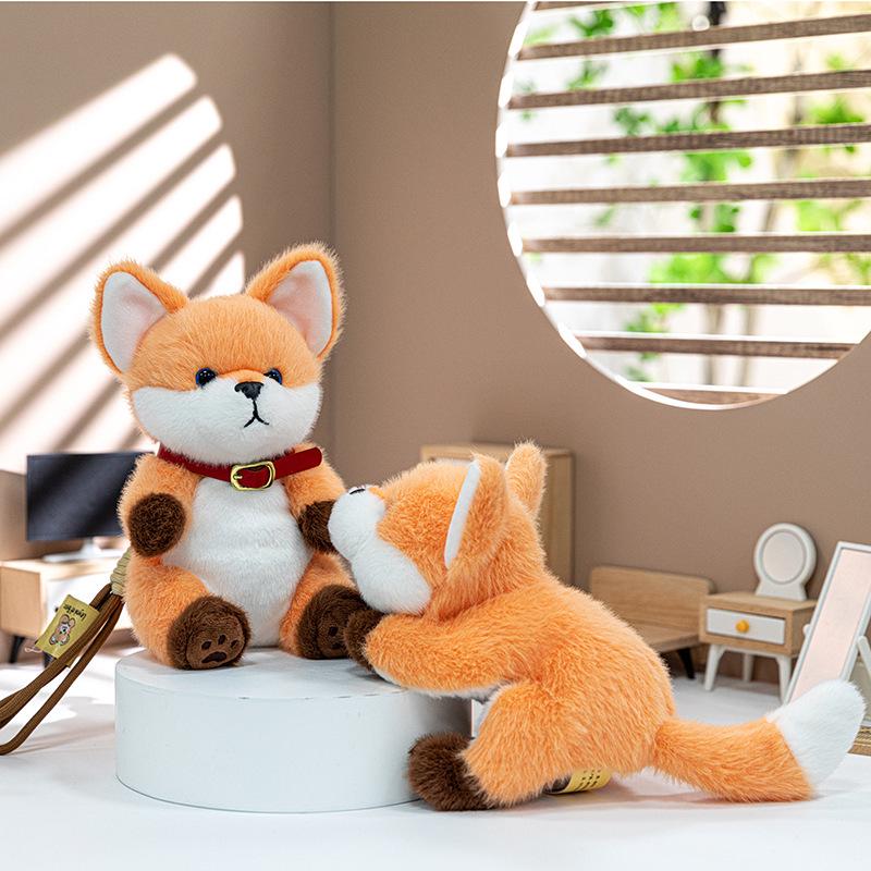 Adorabile Volpe Peluche Tascabile - Regalo Perfetto per Bambine o Ciondolo per Bambola